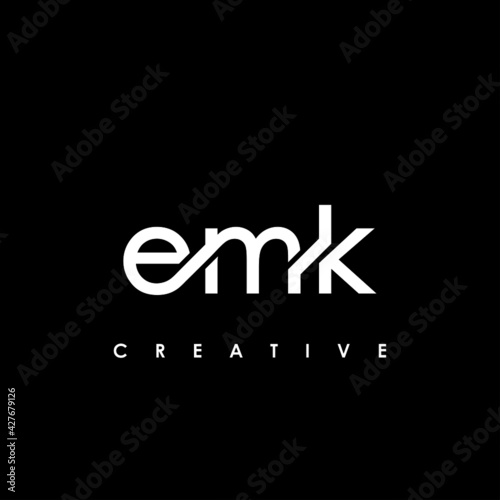 EMK Letter Initial Logo Design Template Vector Illustration