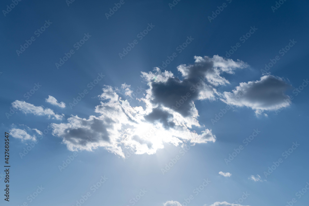 Light shining through the gaps in the clouds Light shining through the gaps in the clouds