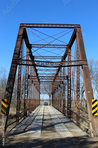 Wallpaper Mural Old steel  girder bridge over small stream Torontodigital.ca