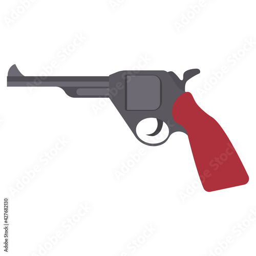 Pistol gun weapon vector illustration black crime handgun. War pistol trigger icon bullet. Isolated danger military army firearm ammunition silhouette symbol. Police arm hand element caliber drawing