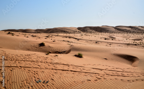 Panoramica del deserto dell'Oman