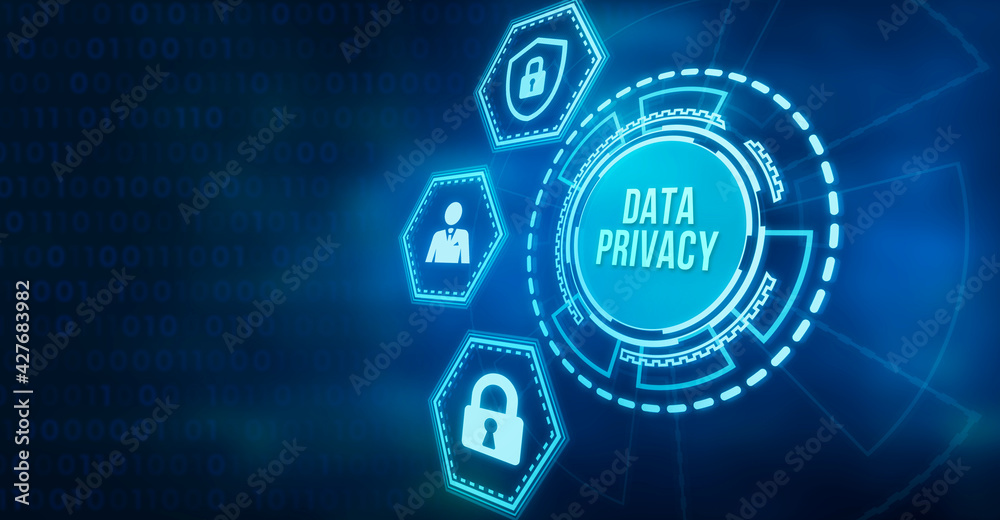 Fototapeta premium Internet, business, Technology and network concept. Cyber security data protection business technology privacy concept.