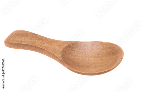 wooden spoon for spices isolated