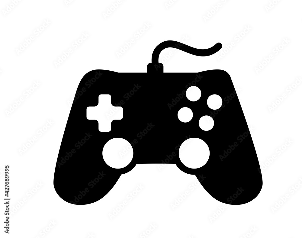 Joystick icon. Game console symbol. Joystick icon. Game console symbol.