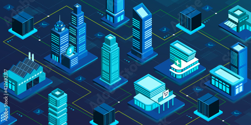 Virtual smart city network and online services