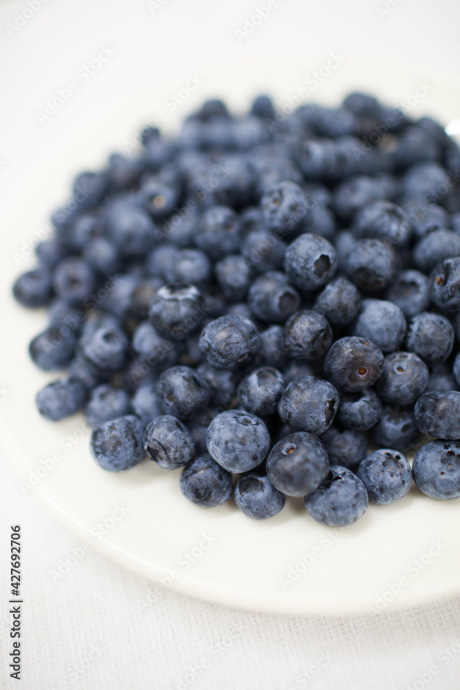 blueberries on a plate blueberries on a plate