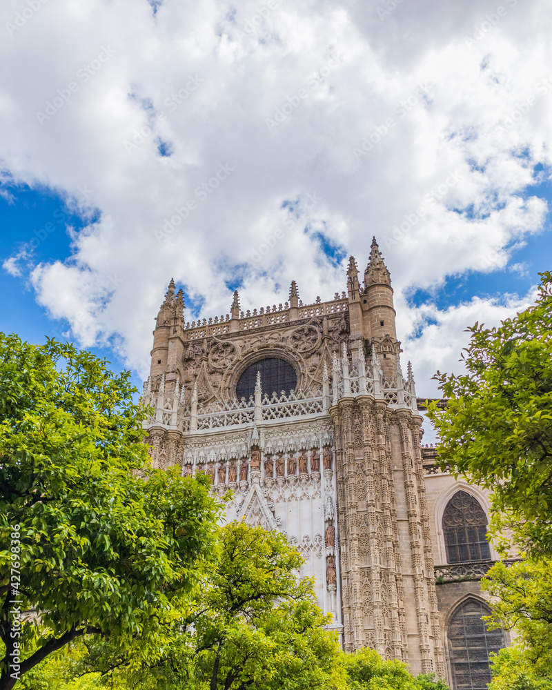 Obraz premium Seville Cathedral, Spain. The largest Gothic church in the world.
