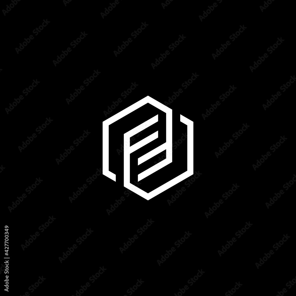 Letter FF and Hexagon logo or icon design Letter FF and Hexagon logo or icon design