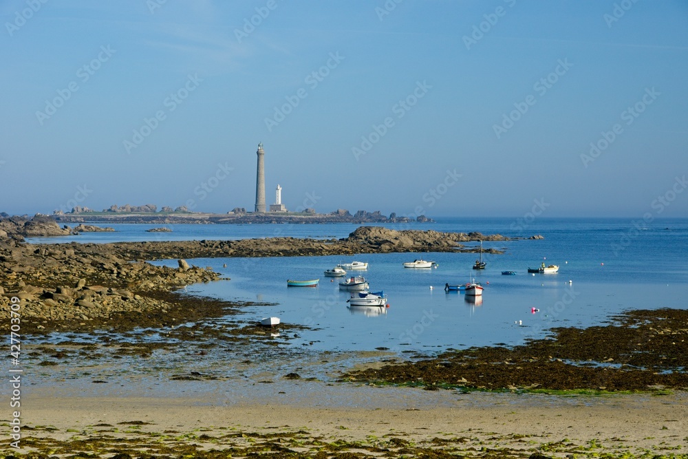 Lighthouse of Ile Vierge near Plouguerneau in Bretagne France