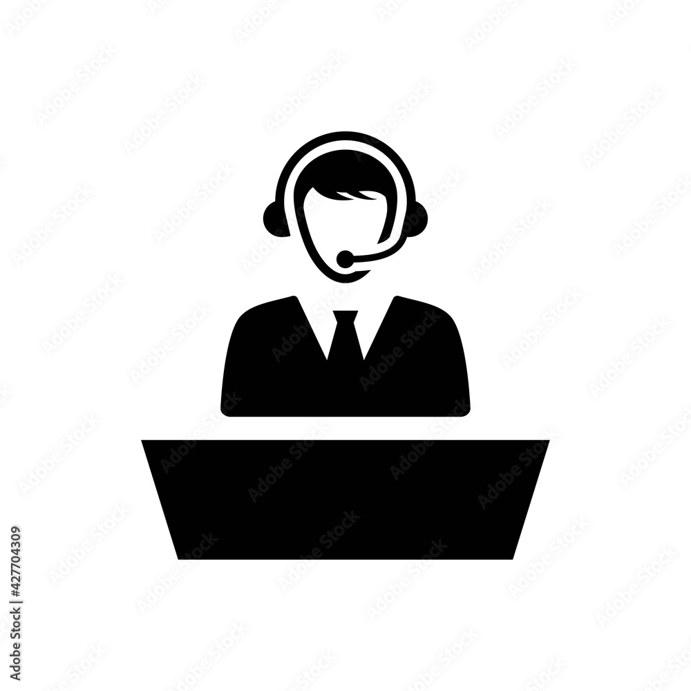 Assistant desk icon Assistant desk icon