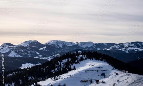 Beautiful and peaceful view in a really cold day