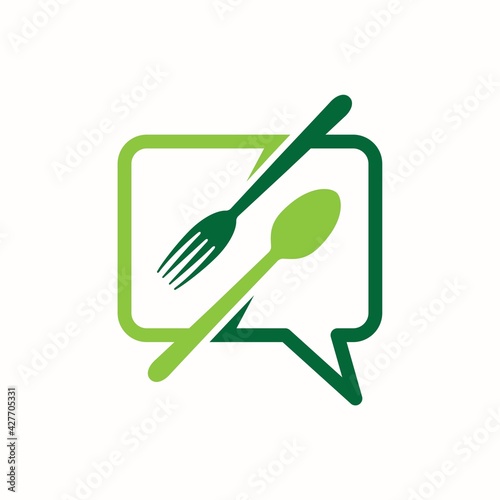 food chat Logo Design 