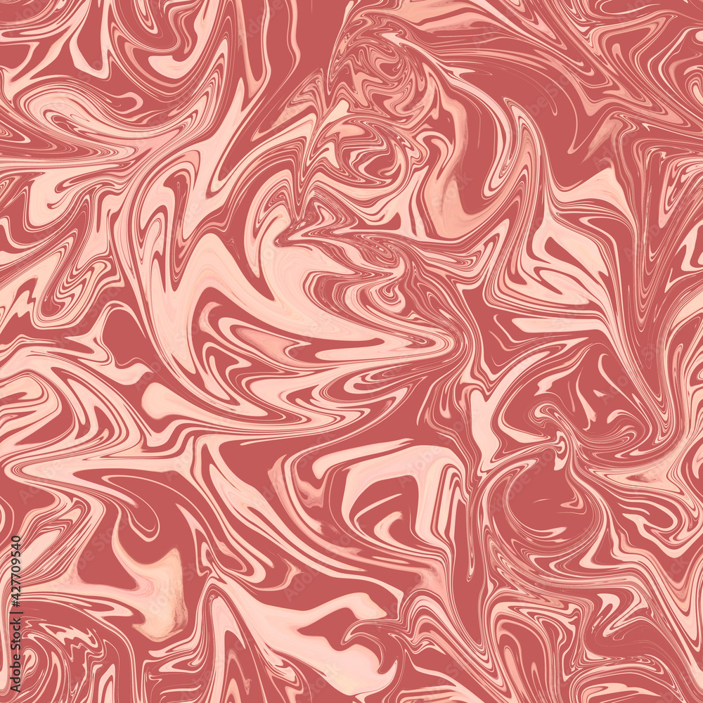 Pale pink streaks on a red background. Seamless abstract pattern. Print for printing on fabric, clothing, paper, wallpaper, and other surfaces. Pale pink streaks on a red background. Seamless abstract pattern. Print for printing on fabric, clothing, paper, wallpaper, and other surfaces.
