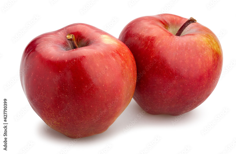 red delicious apple path isolated on white red delicious apple path isolated on white