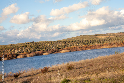 Fototapeta Naklejka Na Ścianę i Meble -  Laguna de Zonar nature reserve and leisure park in Aguilar de la Frontera southern Spain