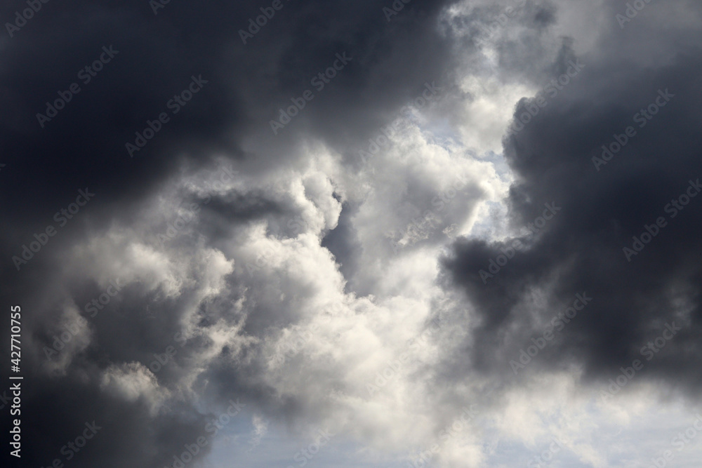 Dark clouds in the sky for screen saver, background, design