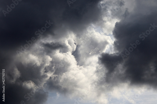 Dark clouds in the sky for screen saver, background, design