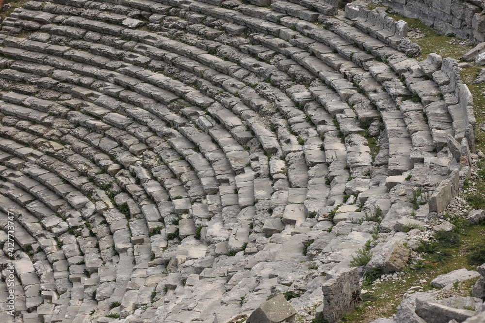 Ruined ancient amphitheater in Selge, Turkey Ruined ancient amphitheater in Selge, Turkey