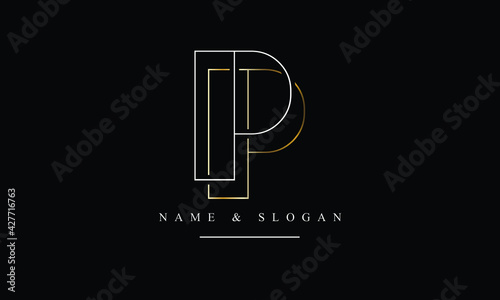 PP, P abstract letters logo monogram photo