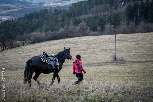 woman and horse © Jaroslav