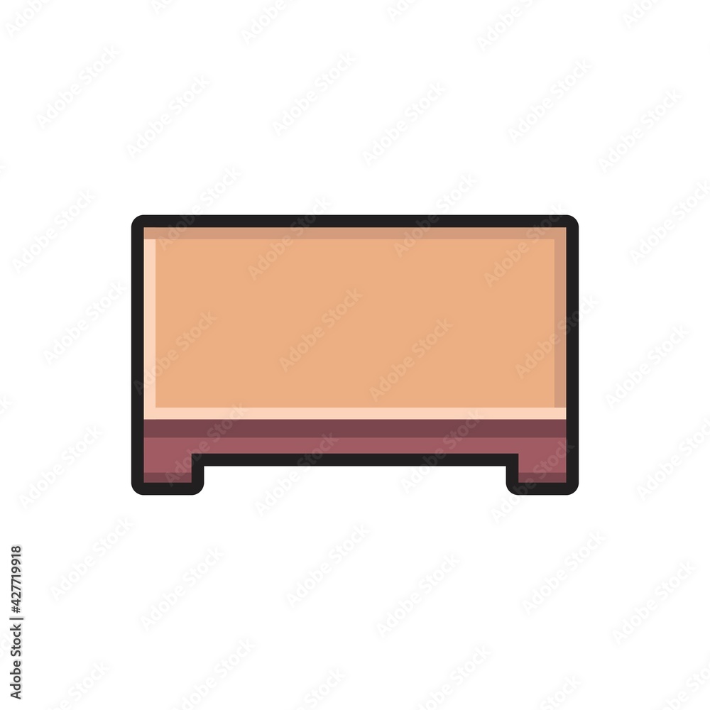 Table vector. Icon table. School and office furniture. Wooden table. Table vector. Icon table. School and office furniture. Wooden table.