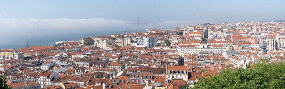Panorama de Lisbonne depuis le château Saint-Georges