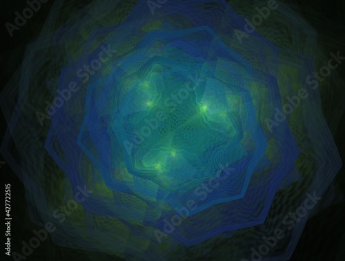 Imaginatory fractal background generated Image