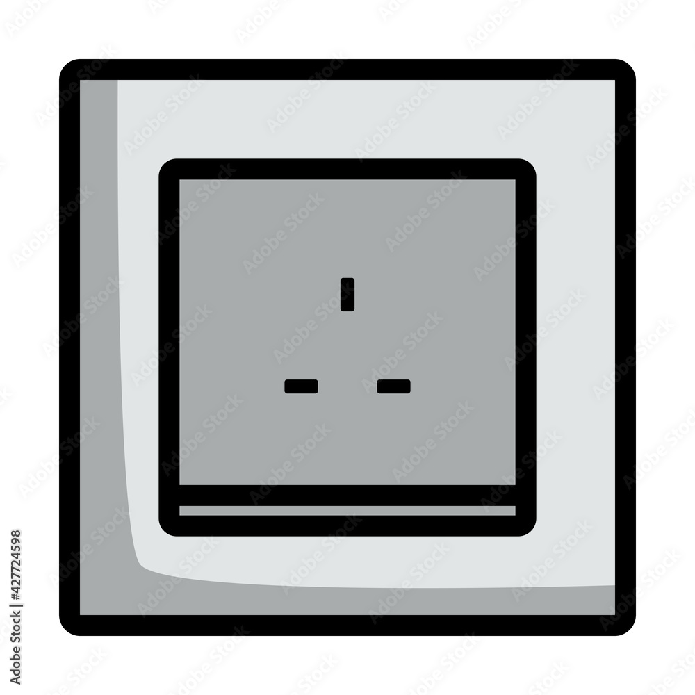 Great Britain Electrical Socket Icon Great Britain Electrical Socket Icon