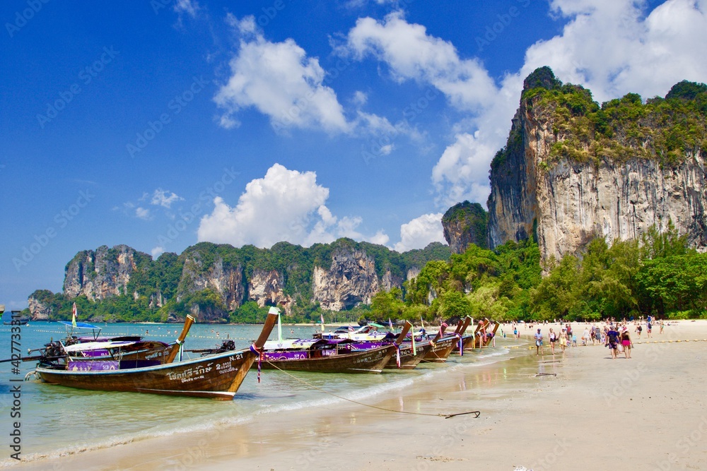 Obraz premium Panoramic view of Railay beach, Krabi, Thailand