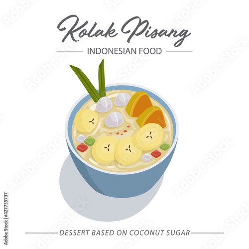 Kolak Pisang is an Indonesian dessert based on coconut sugar with banana. An Iftar Meal.