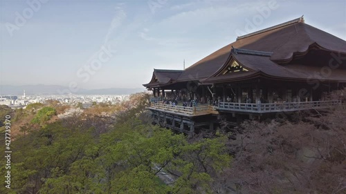 京都 清水寺の桜と春の景色