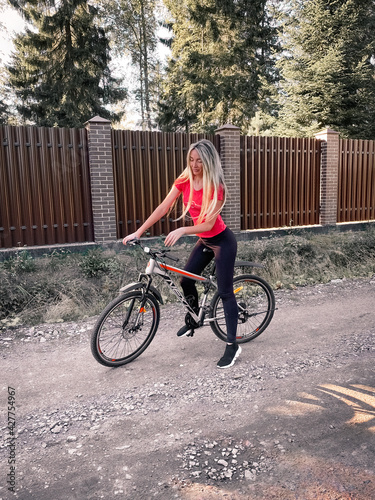 person riding a bike