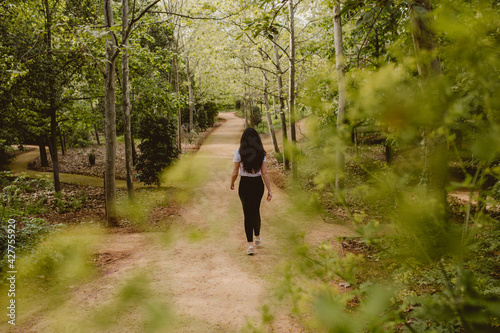 girl walks feeling happy nature moments