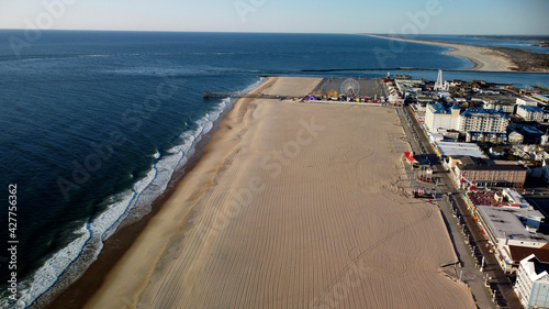 Wallpaper Mural Aerial view of Ocean City, Maryland Beach and Boardwalk Torontodigital.ca