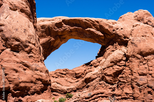 South Window Arch in the Windows section of Arches National Park - Moab, Utah, USA