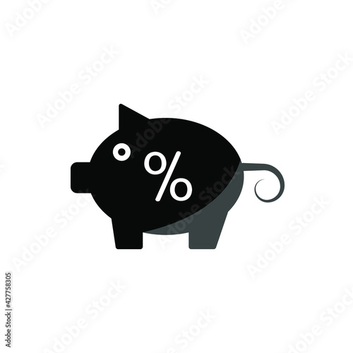 Illustration Vector graphic of piggi bank icon template photo