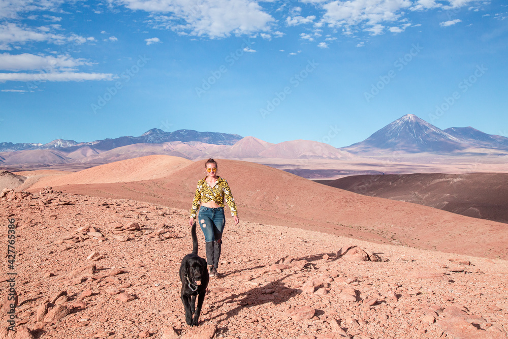 hiker in the desert