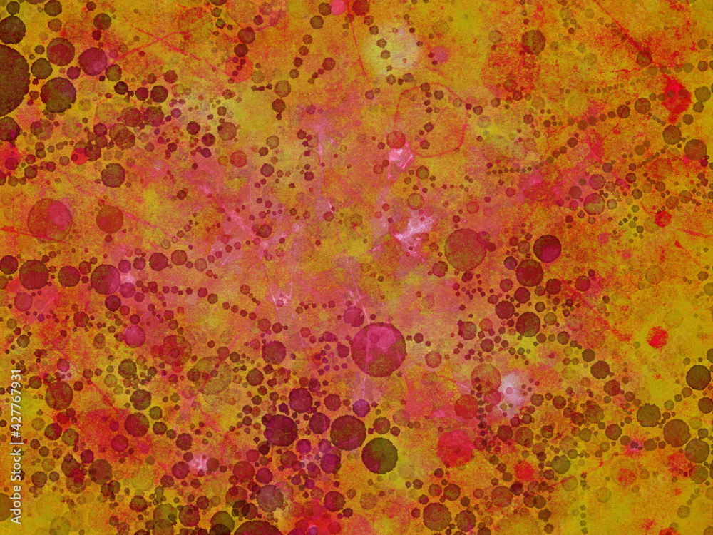 Yellow and orange bokeh background pattern