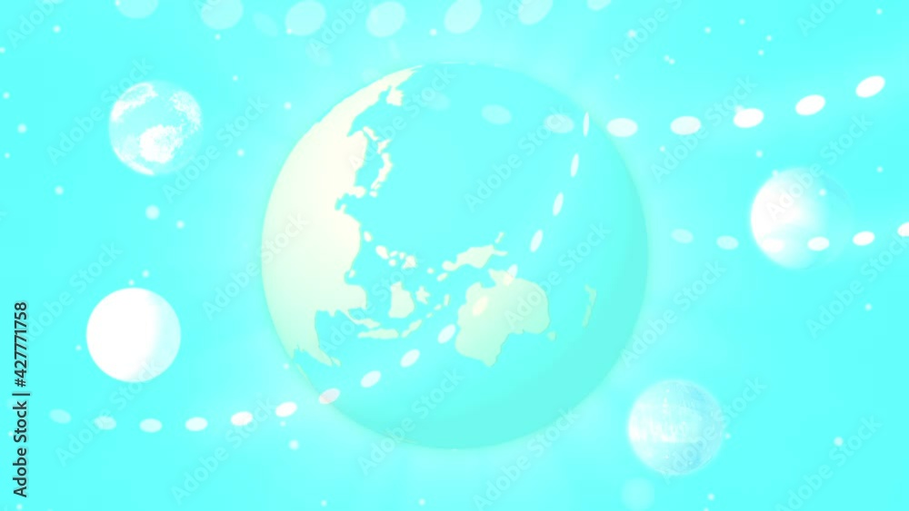 地球　世界　宇宙の背景CG