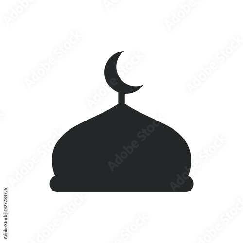 Simple icon for public facilities, housing, hotels, and tourist attractions
