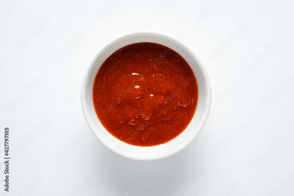 tomato sauce in the bowl tomato sauce in the bowl