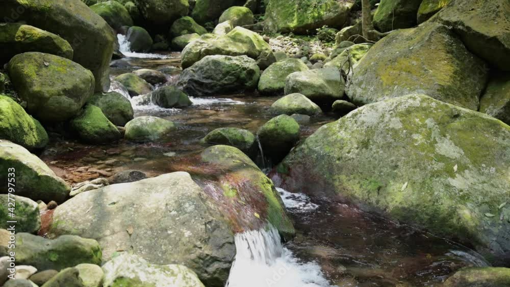 River cascade in Jianshan lake hiking trail. River cascade in Jianshan lake hiking trail.