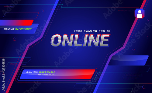 Futuristic Gaming Background for Offline Live Streaming Mode [Converted]