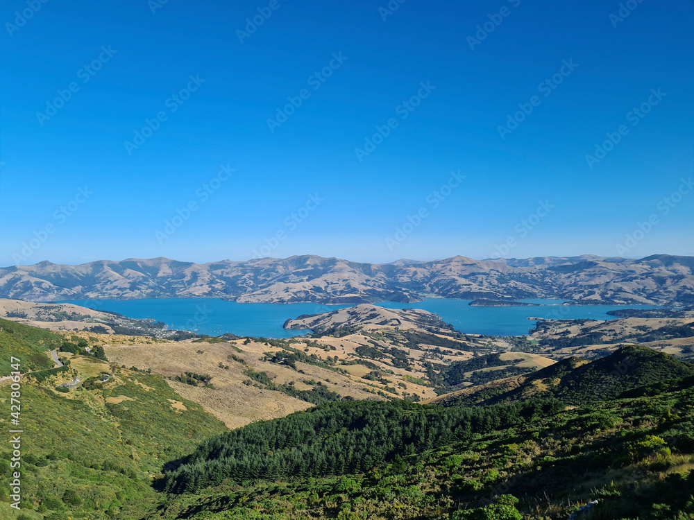 Naklejka premium view from the mountain