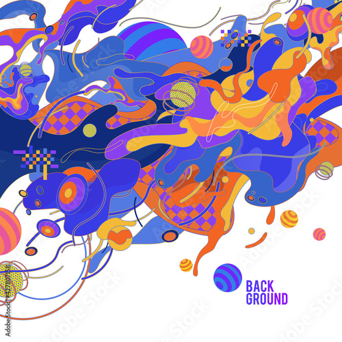 Colorful Abstract Banner Template for Web Design  Landing page  and Print Material