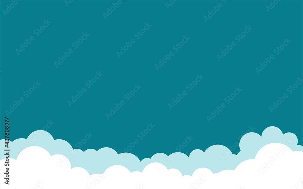 Clouds background. Vector wide horizontal illustration. Billboard, poster, banner. Clouds background. Vector wide horizontal illustration. Billboard, poster, banner.
