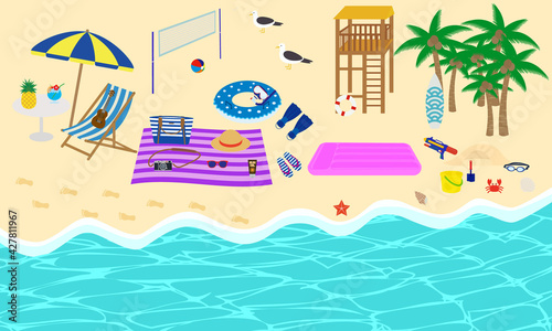 夏　ビーチ　リゾート　南国