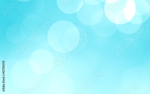 Blue white luxury focus blur background. Abstract bokeh soft light gradient for background and wallpaper Christmas.