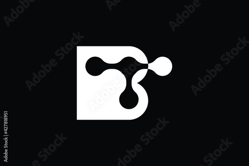 Creative Innovative Initial BT logo and TB logo. BT Letter Minimal luxury Monogram. TB Professional initial design. Premium Business typeface. Alphabet symbol and sign.