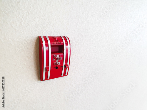 Emergency alarm button installed in a residential building